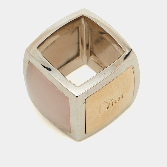 Beautiful, Christian Dior square ring size 7.25 - Picture 3 of 5